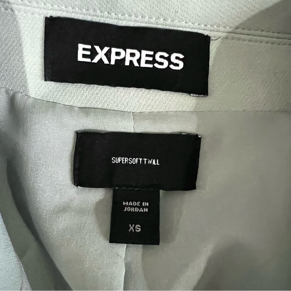 Express Super Soft Twill Mint Green Blazer Size XS - Picture 5 of 8